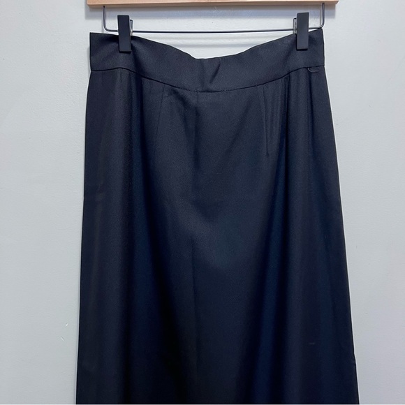 VINTAGE D’allairds Black Button Down Maxi Skirt - Picture 7 of 9